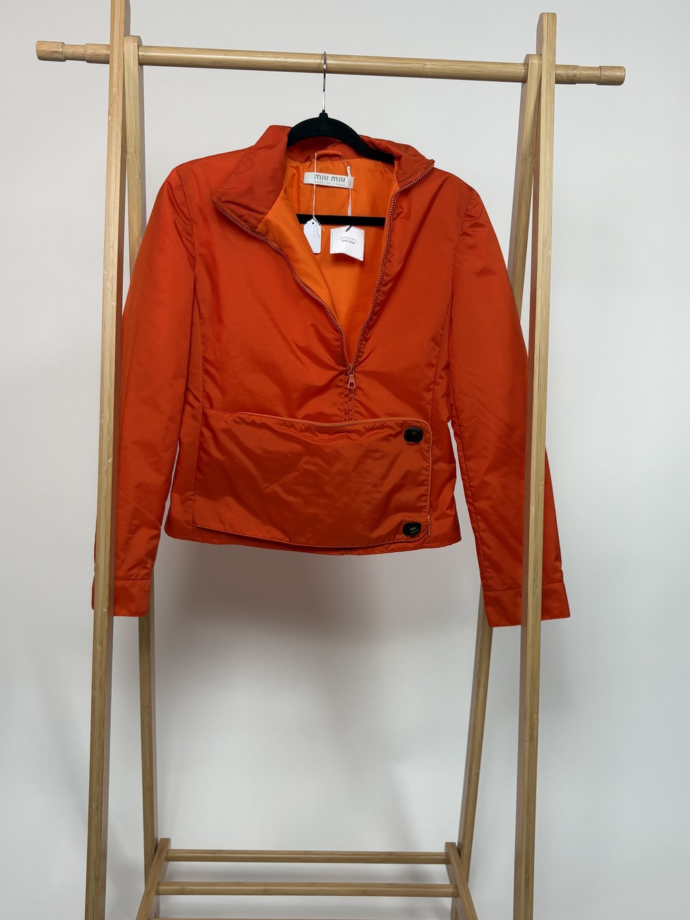 PF-1347 Miu Miu Orange Windbreaker Jacket